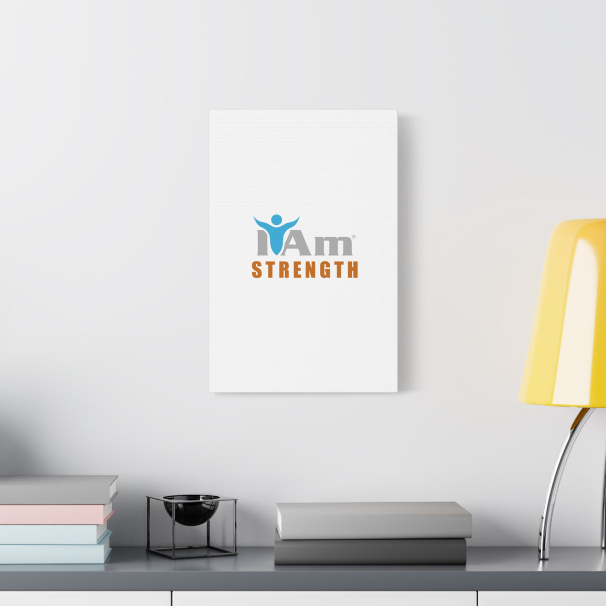 I Am Strength Canvas Wall Art - Inspirational Home Decor