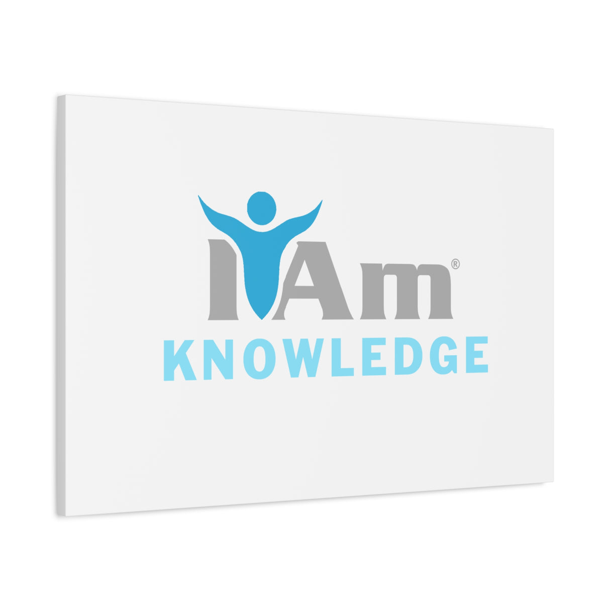 I Am Knowledge Canvas Wall Art - Inspirational Home Decor