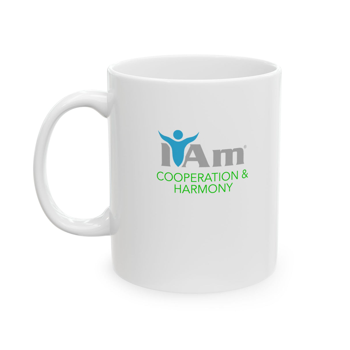 "I Am Cooperation and Harmony" Affirmational Ceramic Mug - Perfect Motivation for Coffee Lovers & Gifts