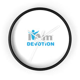 "I Am Devotion" Motivational Wall Clock - Modern Home Decor for Mindfulness and Serenity