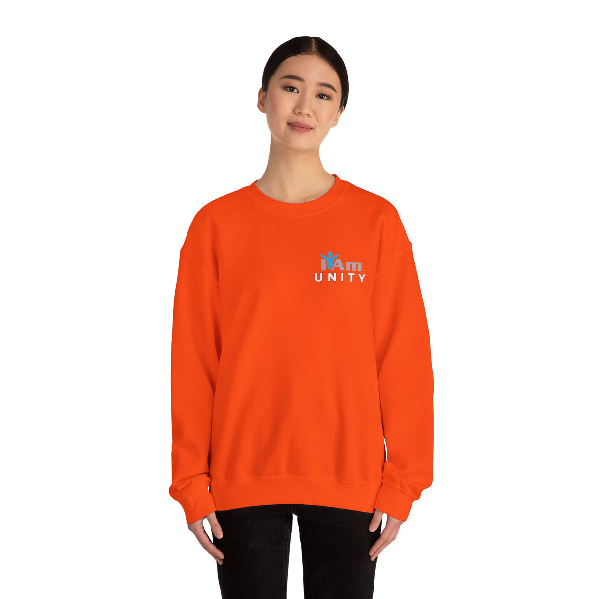 "I Am Unity" Affirmation Unisex Crewneck Sweatshirt - "I Am" Inspirational Design