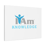 I Am Knowledge Canvas Wall Art - Inspirational Home Decor