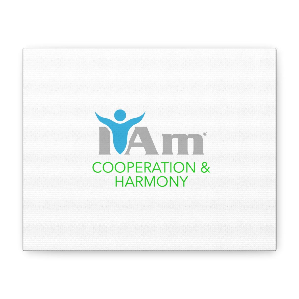 I Am Cooperation and Hamony Canvas Wall Art - Inspirational Home Decor