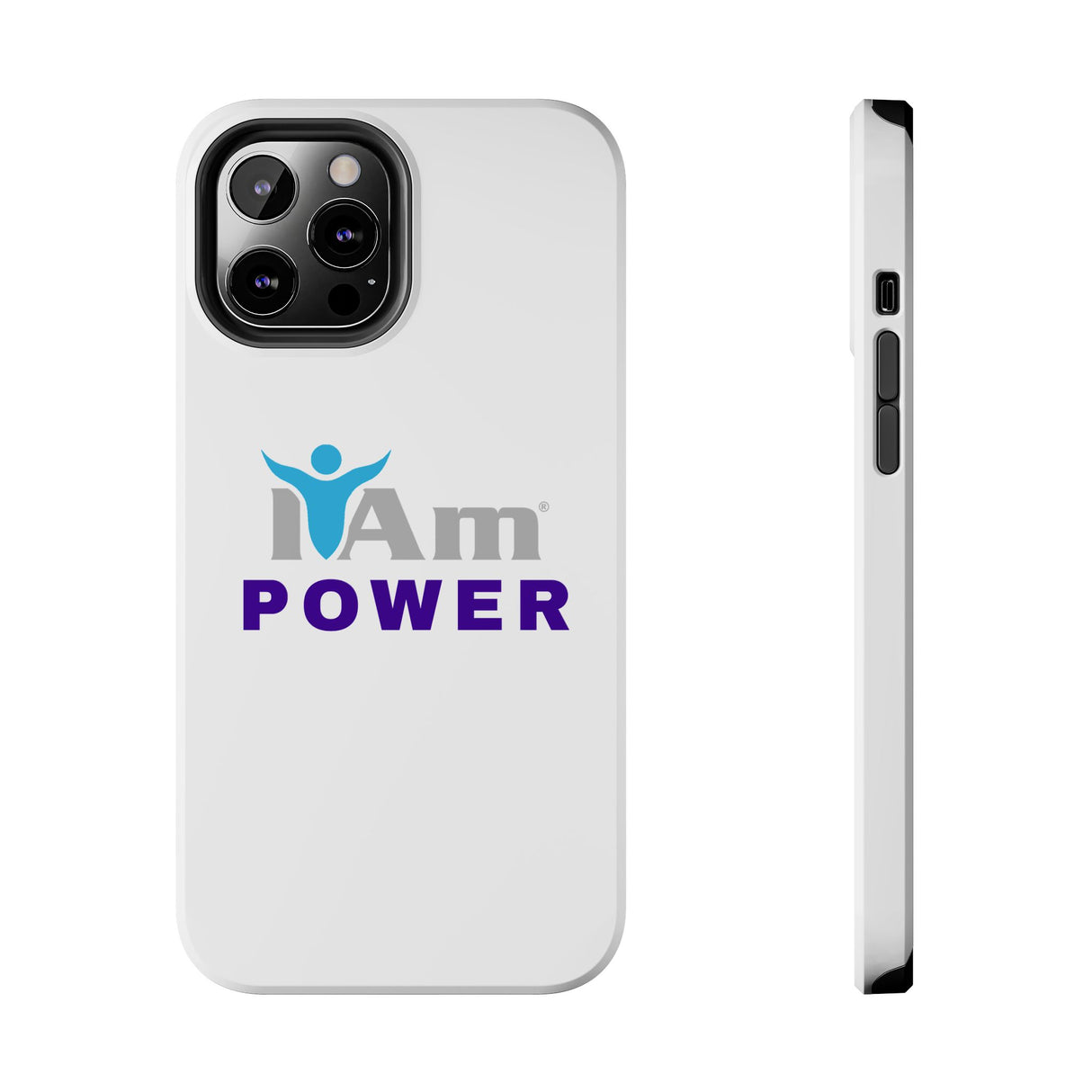 "I Am Power" Affirmation Inspirational Tough Phone Case - I Am POWER Motivational Design