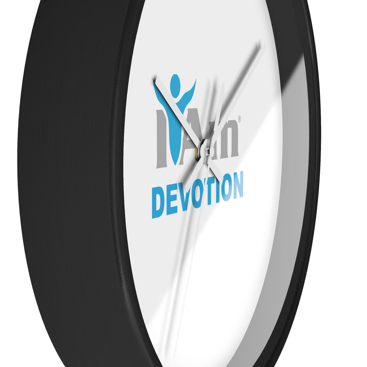 "I Am Devotion" Motivational Wall Clock - Modern Home Decor for Mindfulness and Serenity