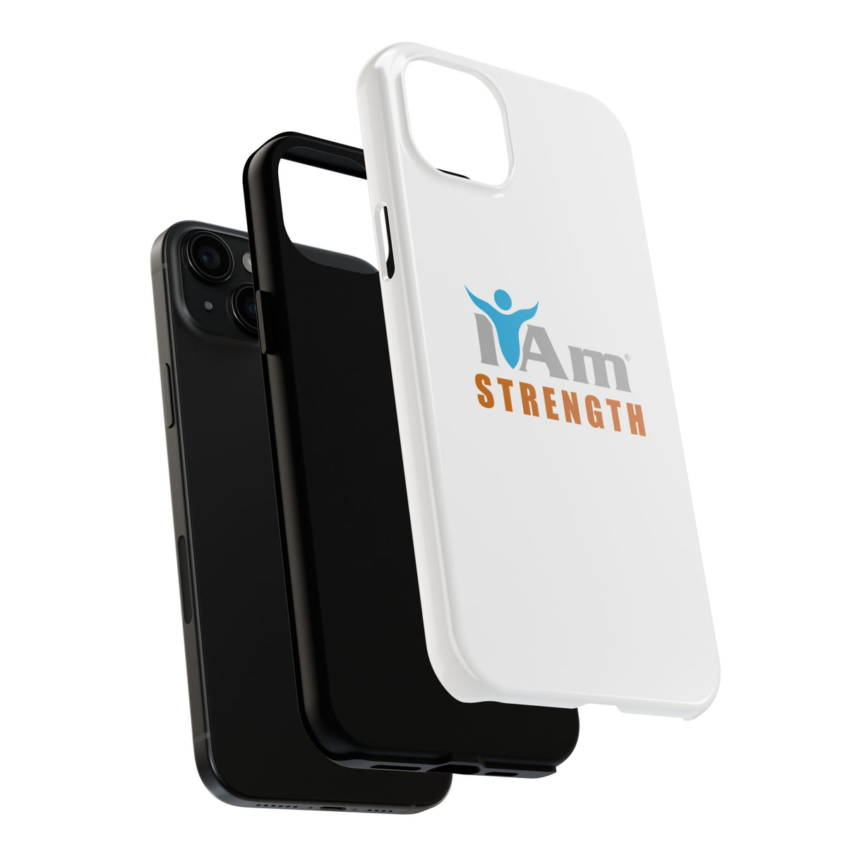 "I Am Strength" Affirmation Inspirational Tough Phone Case - I Am Strength Motivational Design