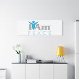 I Am Peace Canvas Wall Art - Inspirational Home Decor