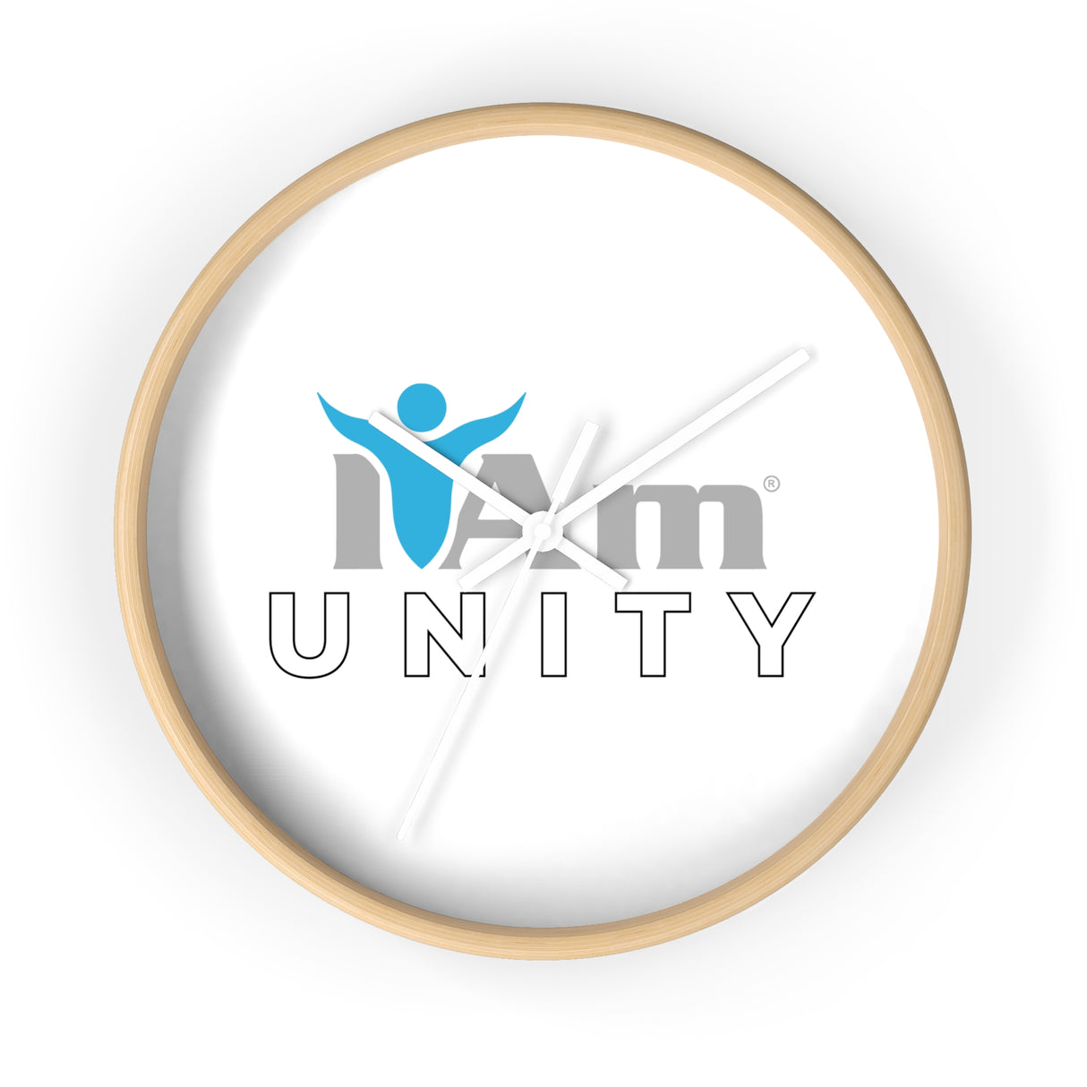 "I Am Unity" Motivational Wall Clock - Modern Home Decor for Mindfulness and Serenity