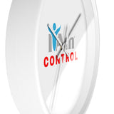 "I Am Control" Motivational Wall Clock - Modern Home Decor for Mindfulness and Serenity