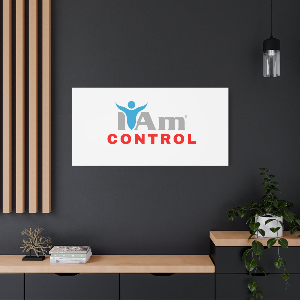 'I Am Control' Canvas Wall Art - Inspirational Home Decor