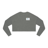 'I Am Peace' Stylish Women's Cropped Sweatshirt - Perfect for Casual Looks