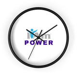 "I Am Power" Motivational Wall Clock - Modern Home Decor for Mindfulness and Serenity