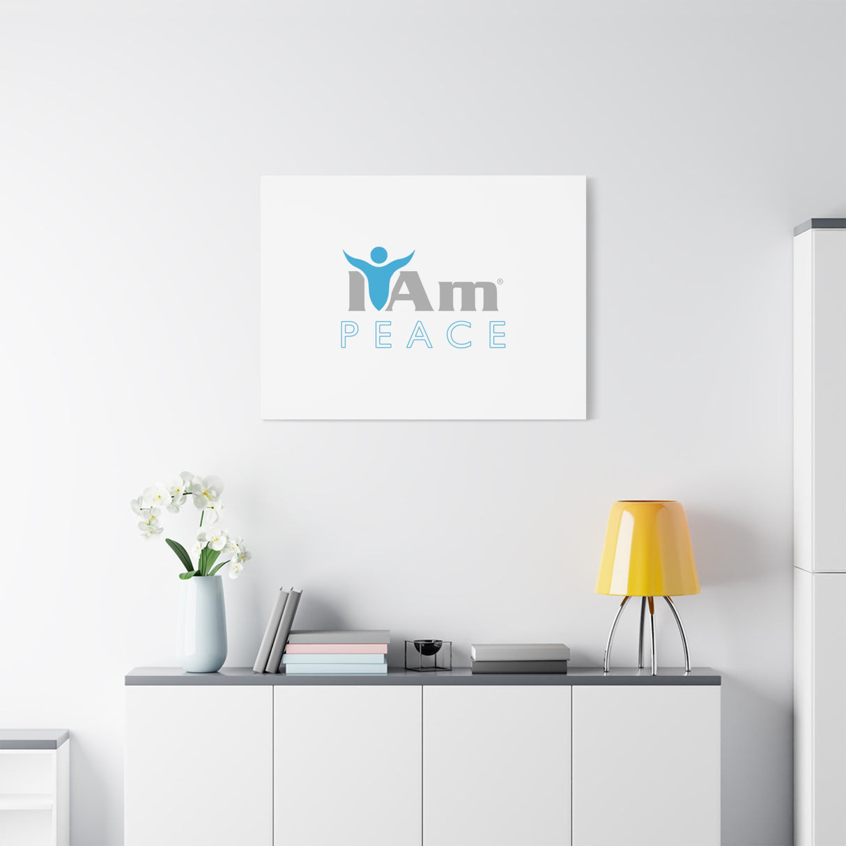 I Am Peace Canvas Wall Art - Inspirational Home Decor