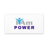 I Am Power Canvas Wall Art - Inspirational Home Decor