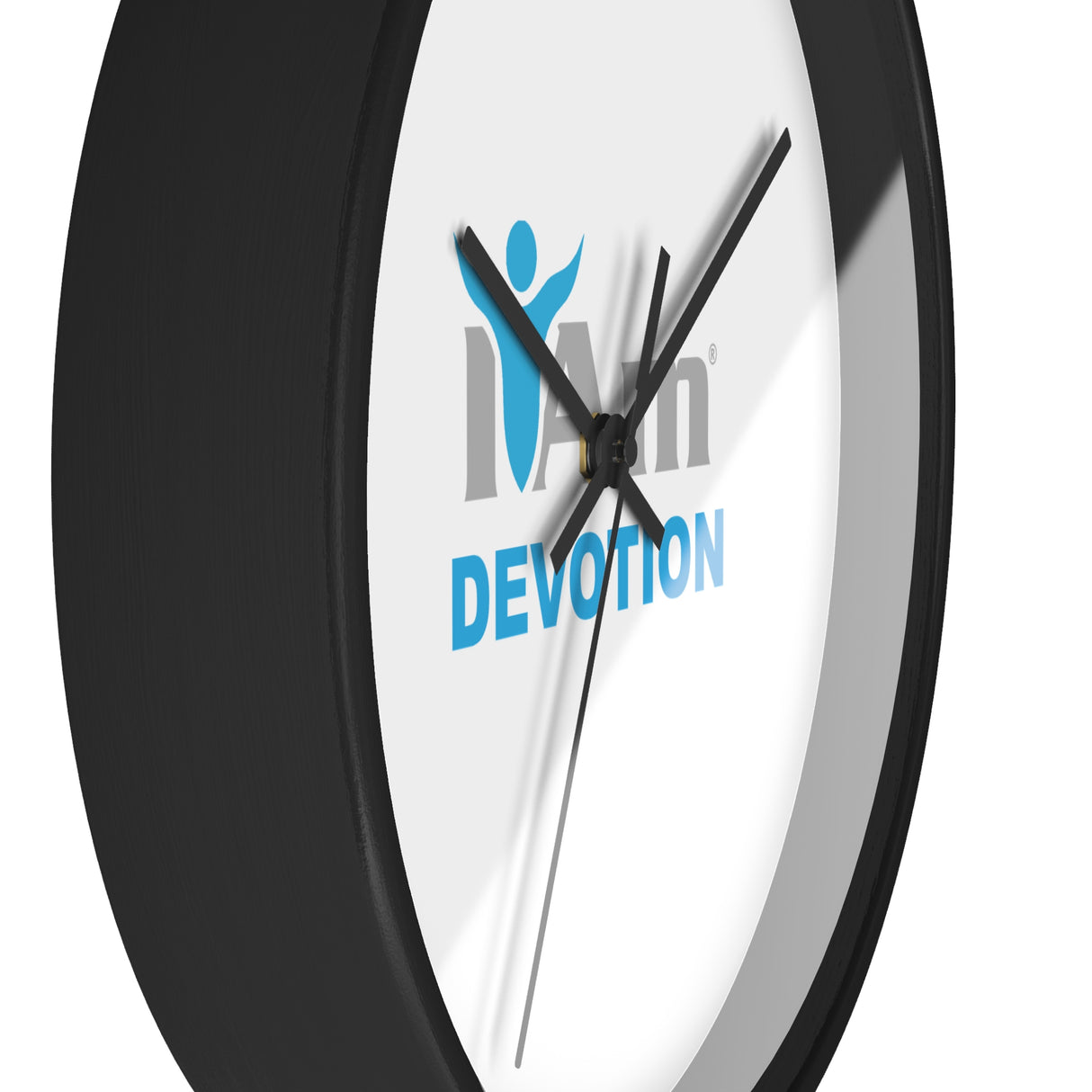 "I Am Devotion" Motivational Wall Clock - Modern Home Decor for Mindfulness and Serenity