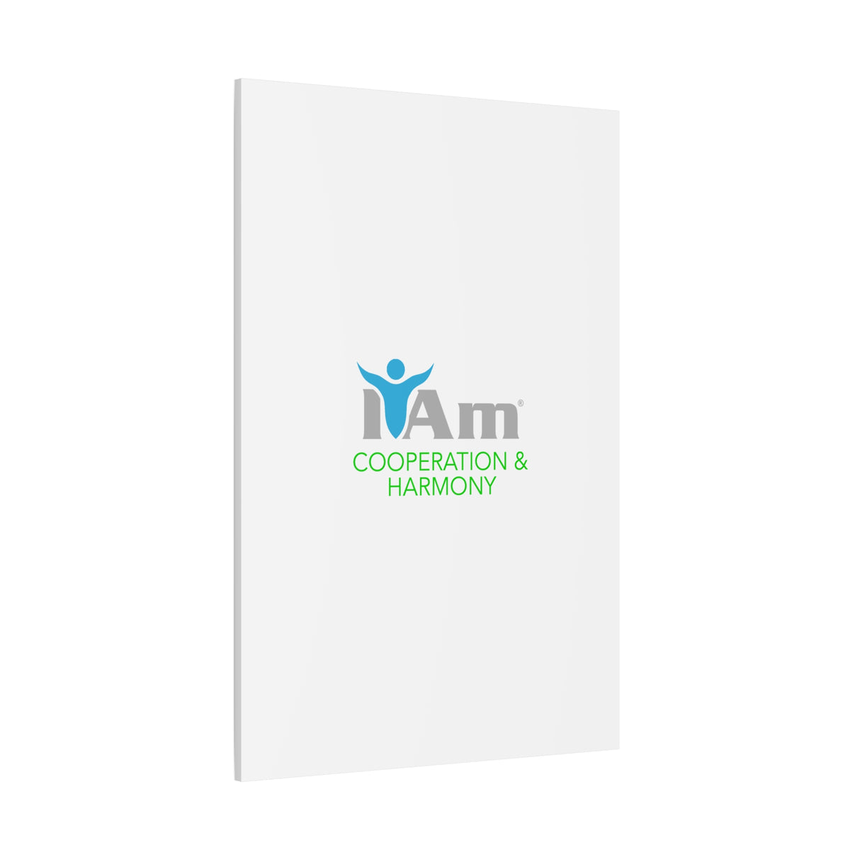 I Am Cooperation and Hamony Canvas Wall Art - Inspirational Home Decor