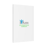 I Am Cooperation and Hamony Canvas Wall Art - Inspirational Home Decor