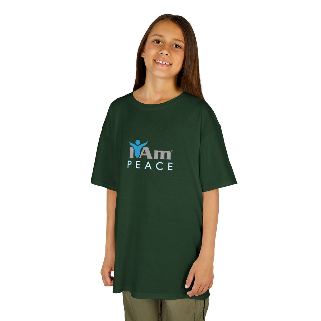 Girls Heavy Cotton 'I Am Peace'™ Tee