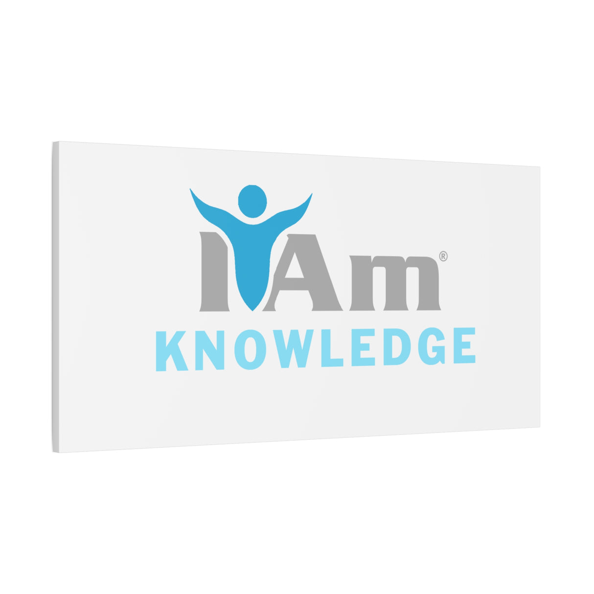 I Am Knowledge Canvas Wall Art - Inspirational Home Decor