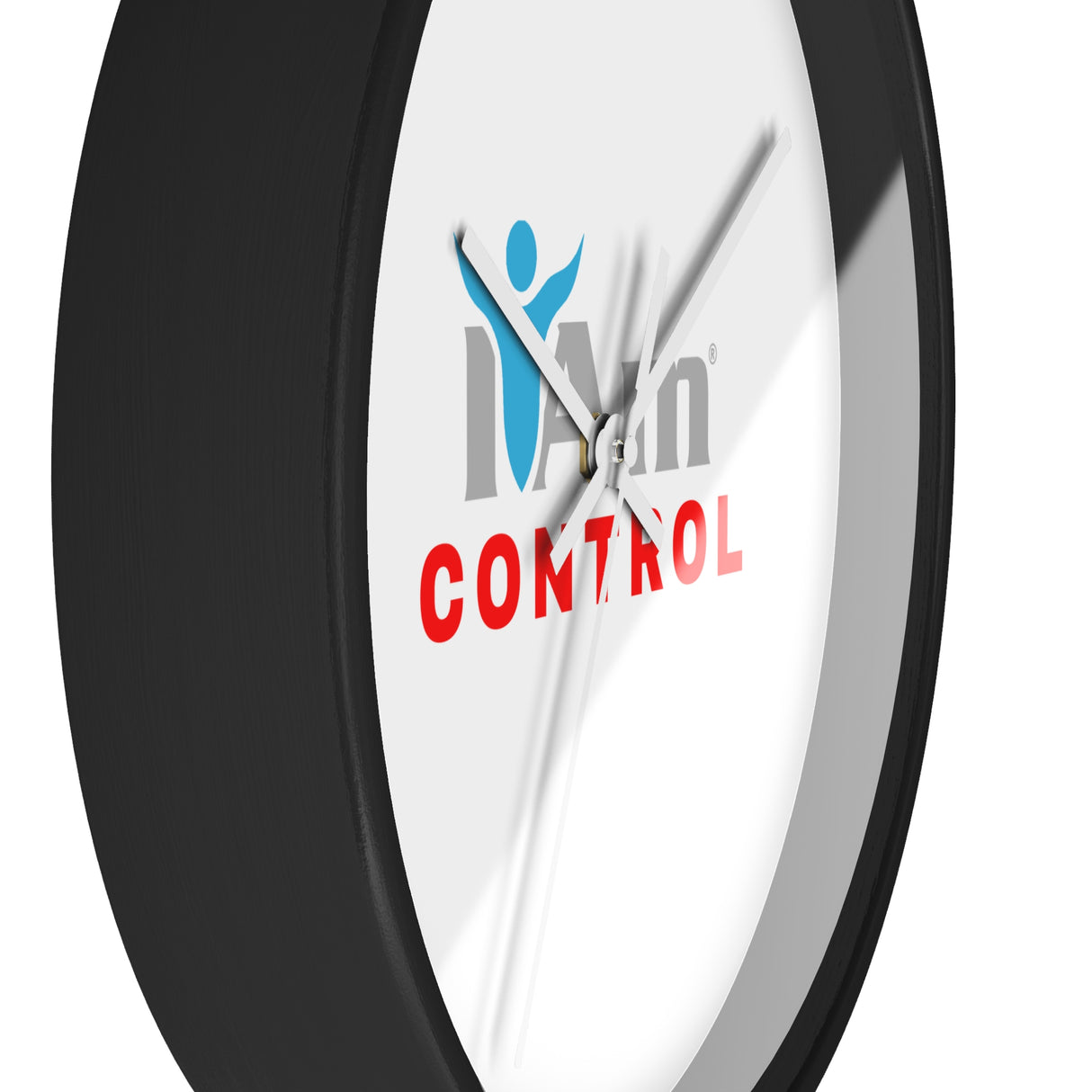 "I Am Control" Motivational Wall Clock - Modern Home Decor for Mindfulness and Serenity