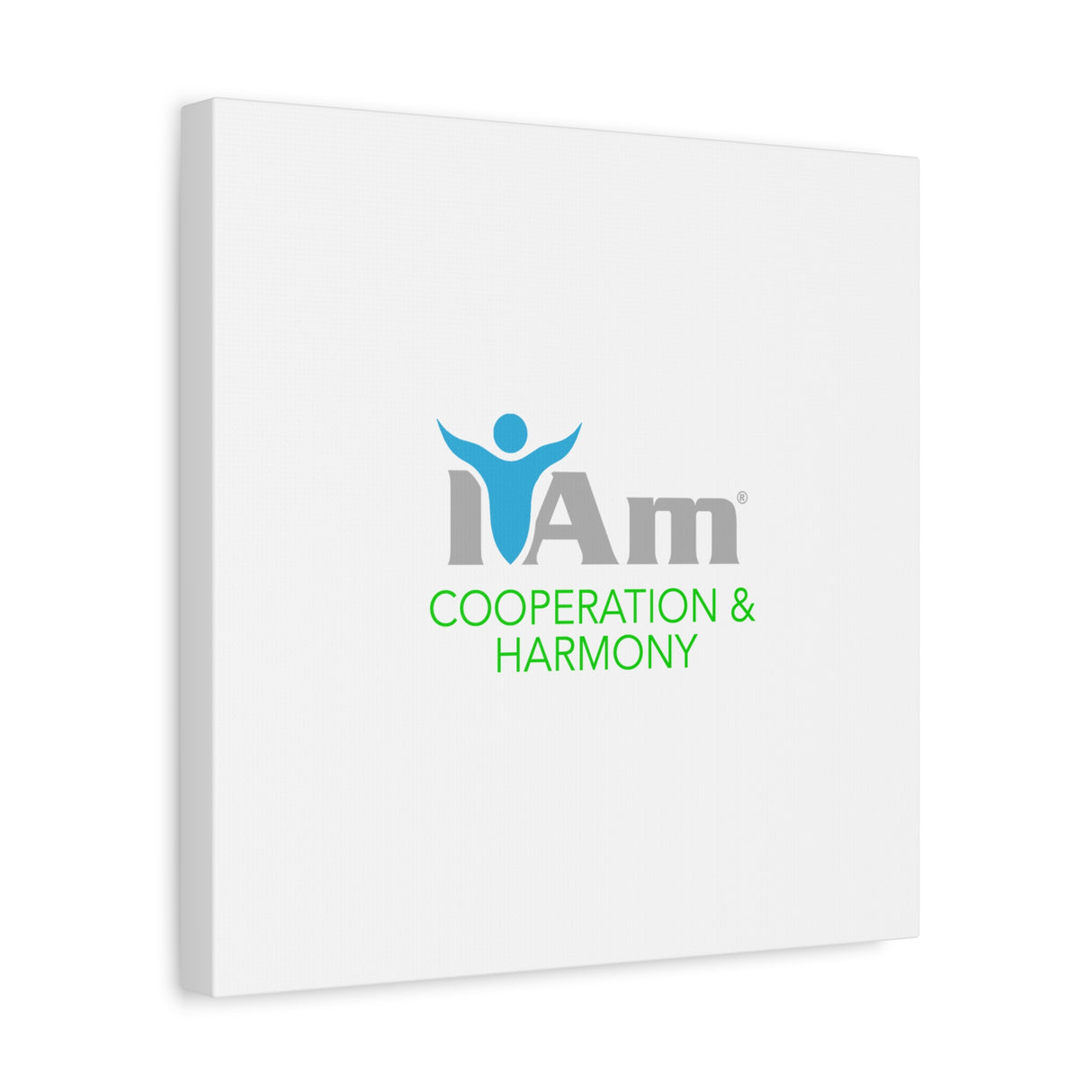 I Am Cooperation and Hamony Canvas Wall Art - Inspirational Home Decor