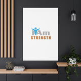 I Am Strength Canvas Wall Art - Inspirational Home Decor