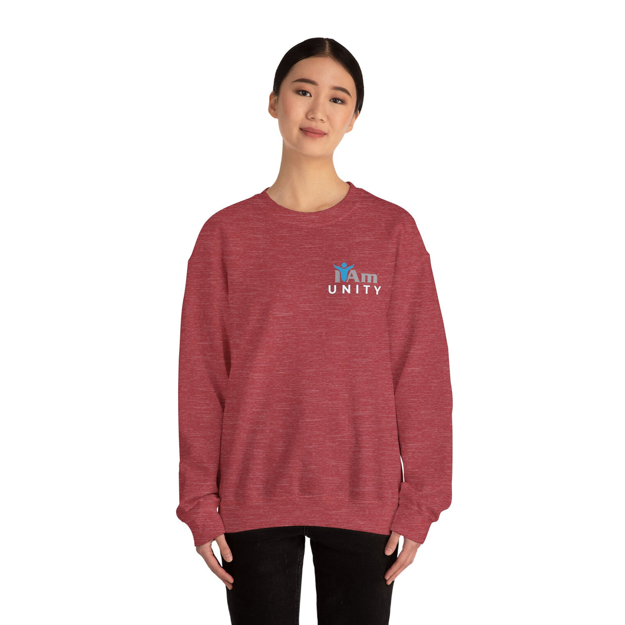 "I Am Unity" Affirmation Unisex Crewneck Sweatshirt - "I Am" Inspirational Design