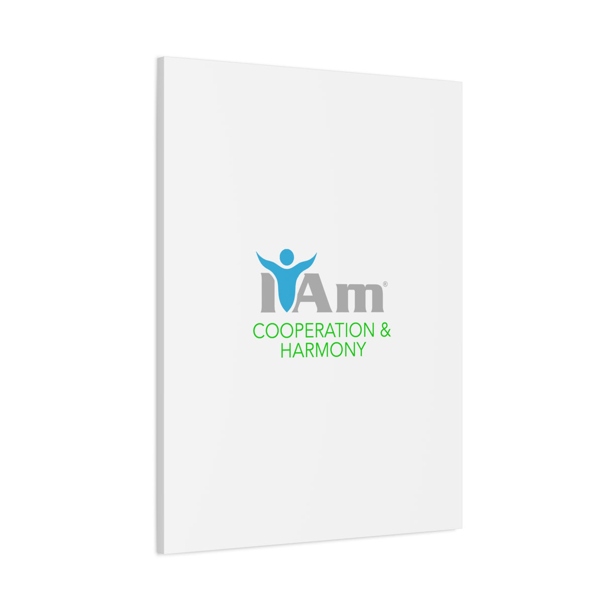 I Am Cooperation and Hamony Canvas Wall Art - Inspirational Home Decor