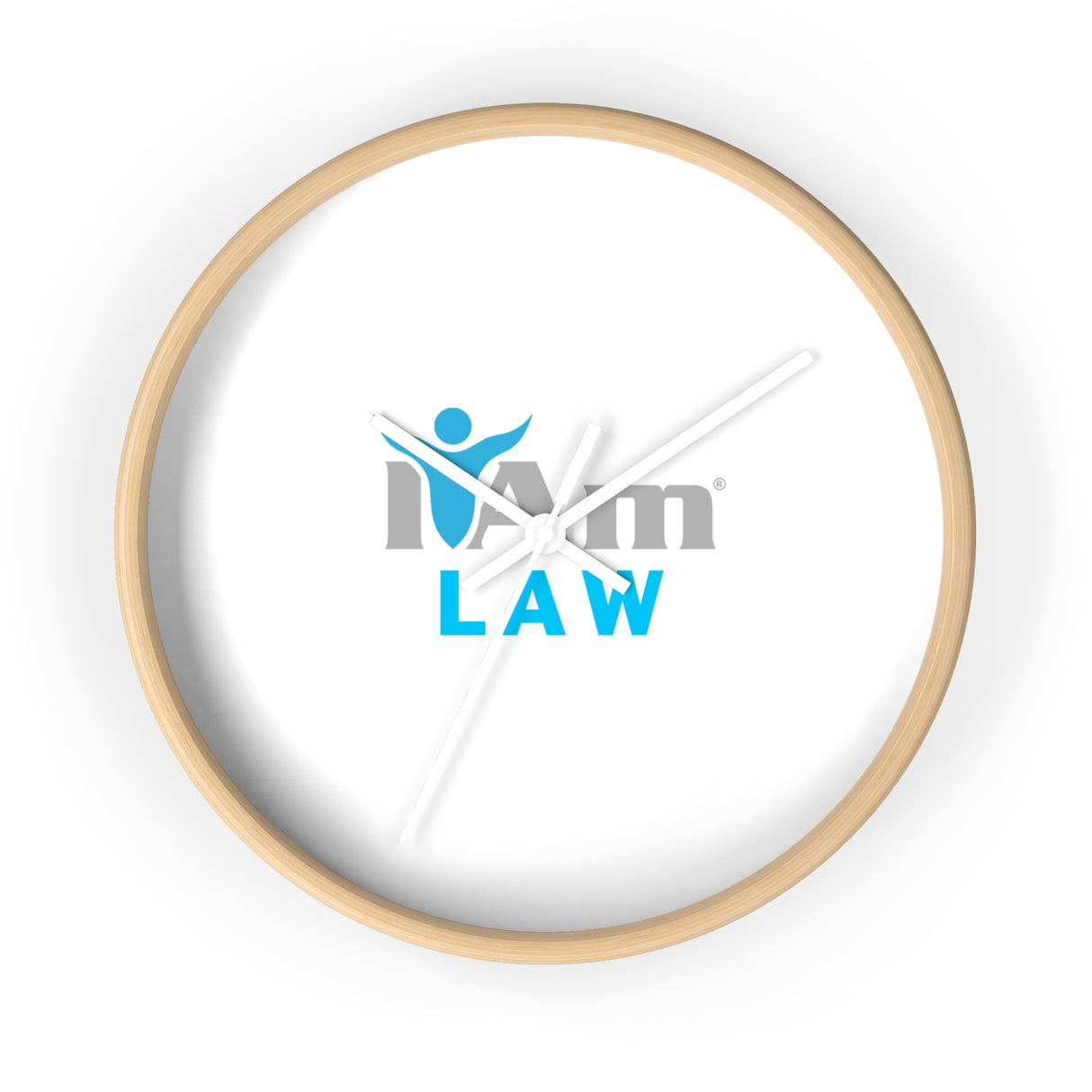 "I Am Law" Motivational Wall Clock - Modern Home Decor for Mindfulness and Serenity