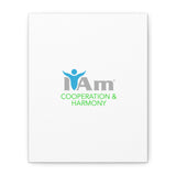 I Am Cooperation and Hamony Canvas Wall Art - Inspirational Home Decor