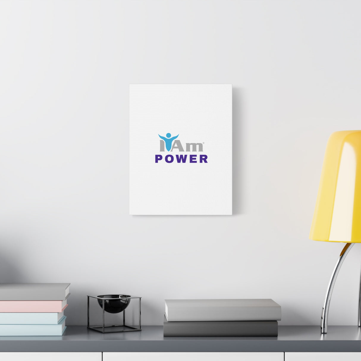 I Am Power Canvas Wall Art - Inspirational Home Decor