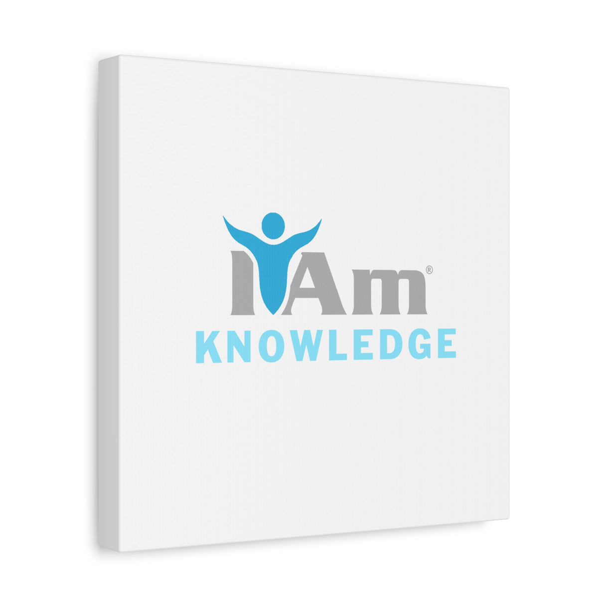 I Am Knowledge Canvas Wall Art - Inspirational Home Decor