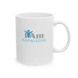 "I Am Knowledge" Affirmational Ceramic Mug - Perfect Motivation for Coffee Lovers & Gifts