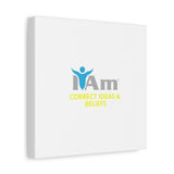 I Am Correct Ideas and Beliefs Canvas Wall Art - Inspirational Home Decor