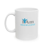 "I Am Knowledge" Affirmational Ceramic Mug - Perfect Motivation for Coffee Lovers & Gifts