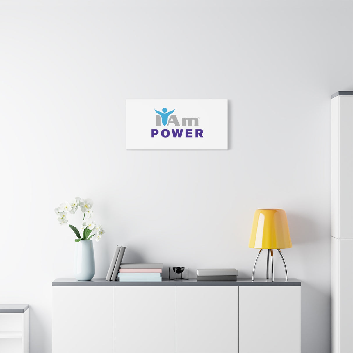 I Am Power Canvas Wall Art - Inspirational Home Decor