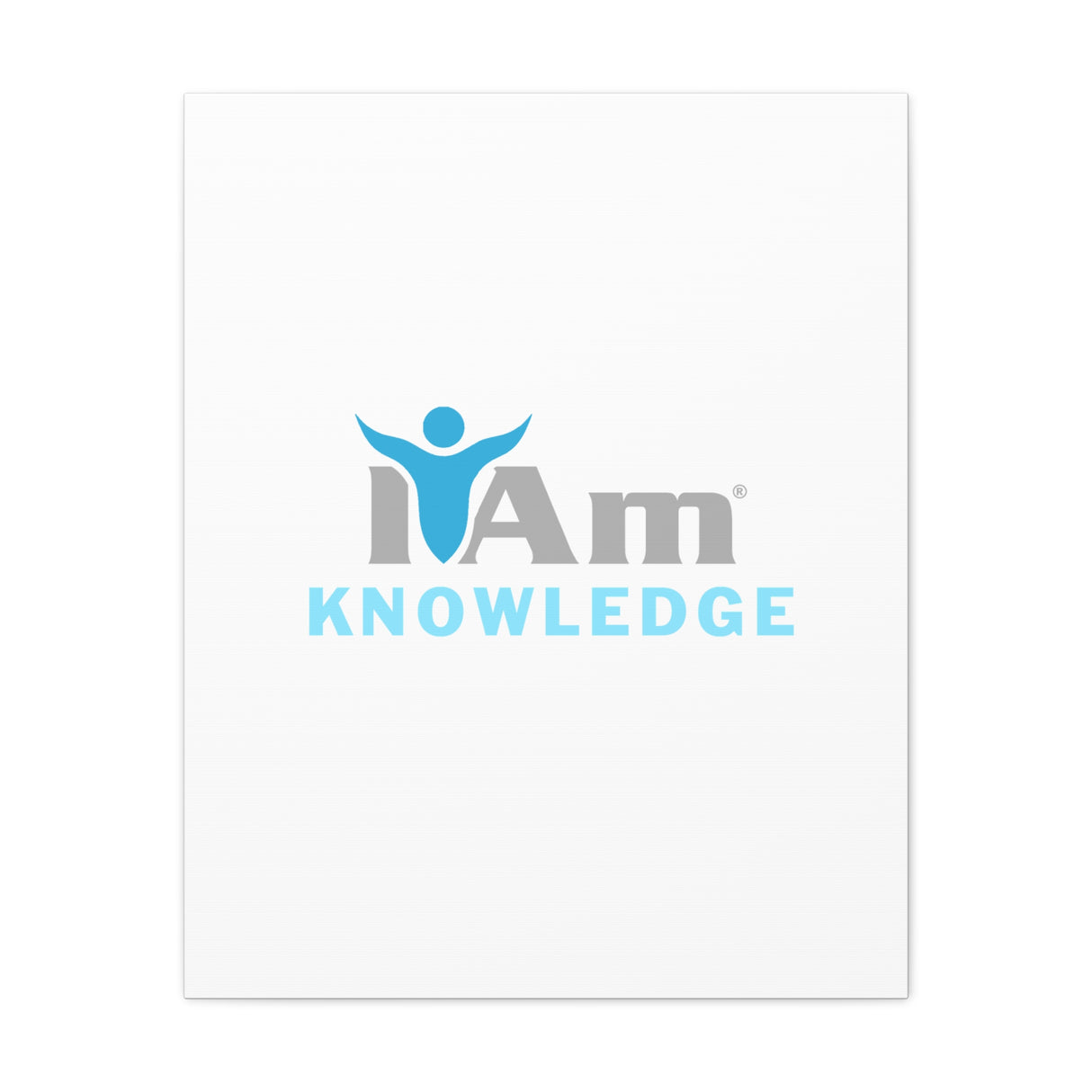 I Am Knowledge Canvas Wall Art - Inspirational Home Decor