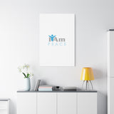 I Am Peace Canvas Wall Art - Inspirational Home Decor