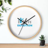 "I Am Devotion" Motivational Wall Clock - Modern Home Decor for Mindfulness and Serenity