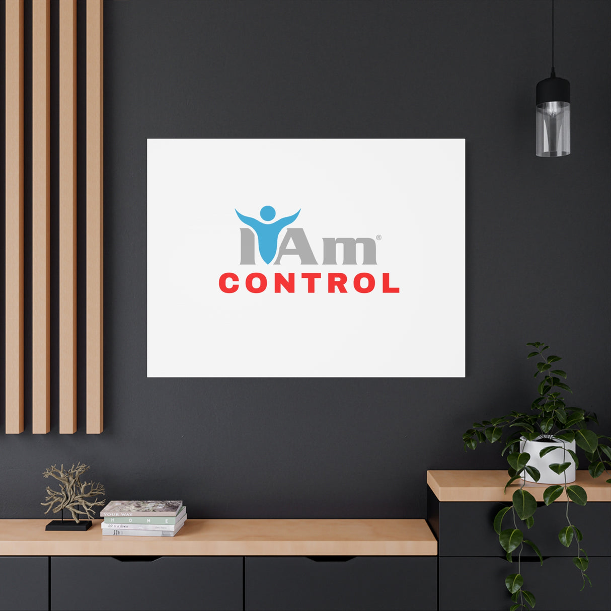 'I Am Control' Canvas Wall Art - Inspirational Home Decor