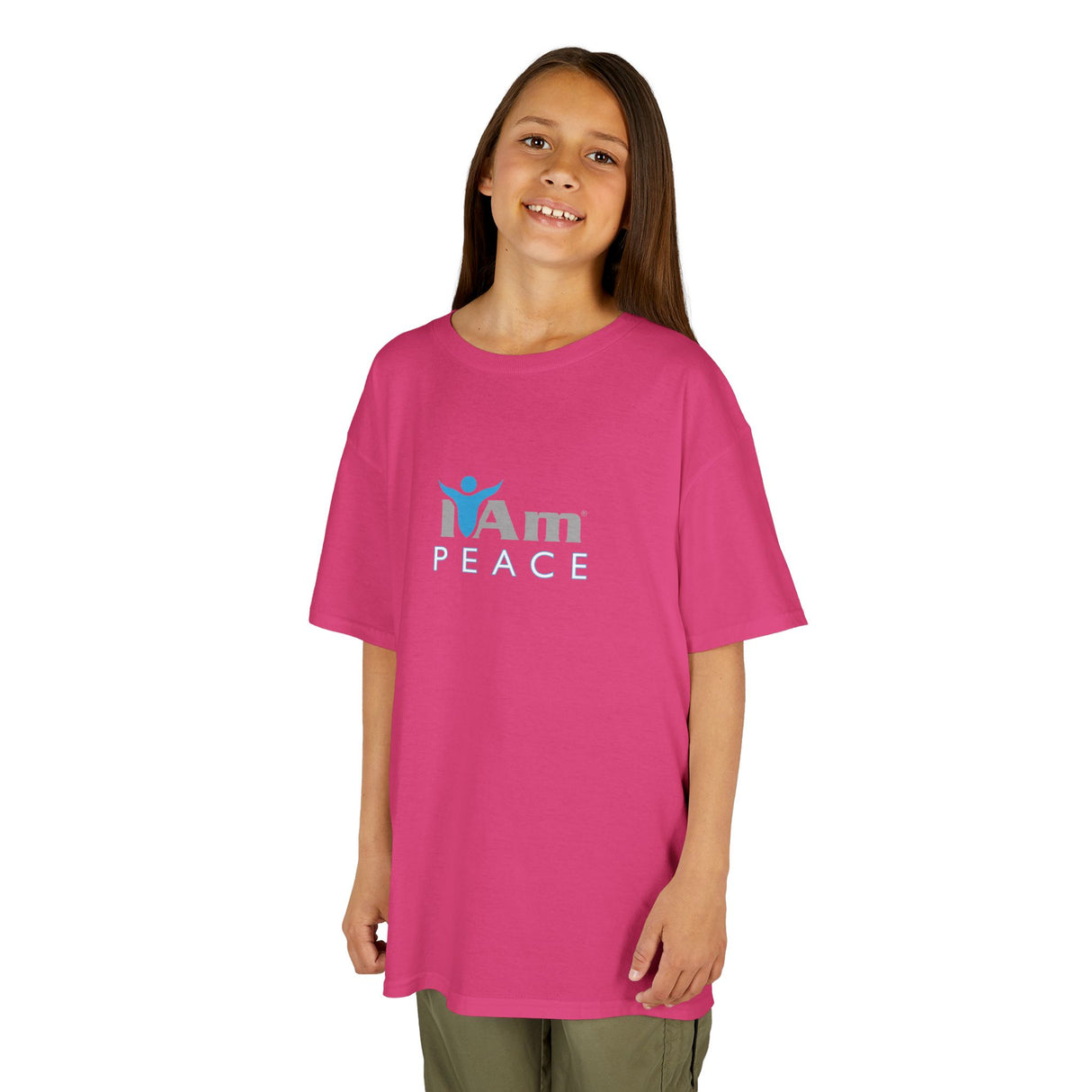 Girls Heavy Cotton 'I Am Peace'™ Tee