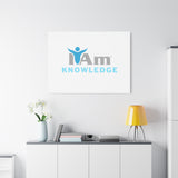 I Am Knowledge Canvas Wall Art - Inspirational Home Decor