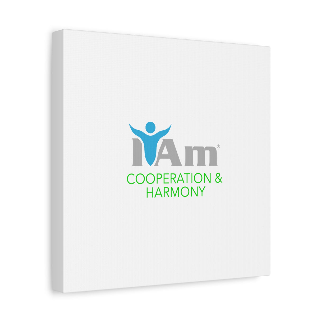 I Am Cooperation and Hamony Canvas Wall Art - Inspirational Home Decor