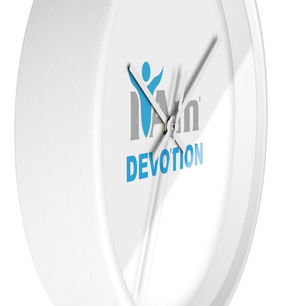 "I Am Devotion" Motivational Wall Clock - Modern Home Decor for Mindfulness and Serenity