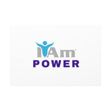 I Am Power Canvas Wall Art - Inspirational Home Decor