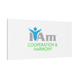 I Am Cooperation and Hamony Canvas Wall Art - Inspirational Home Decor