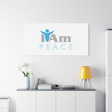 I Am Peace Canvas Wall Art - Inspirational Home Decor