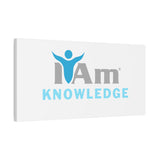 I Am Knowledge Canvas Wall Art - Inspirational Home Decor