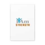 I Am Strength Canvas Wall Art - Inspirational Home Decor