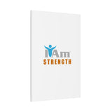 I Am Strength Canvas Wall Art - Inspirational Home Decor